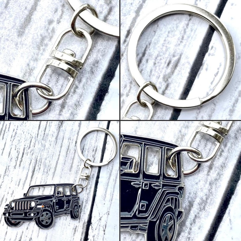 MO FACTORY Jeep Key Chain Key Ring Wrangler JK JL