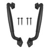 VivaLight 2-Pack 10 Inch Round Rustic Sliding Barn Door Handle