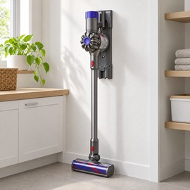 Wall-Mounted Vacuum Storage Bracket for Select V7/V8 Models – Iron Cordless Cleaner Holder