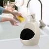 zuxzmj Kitchen Soap Dispenser with Sponge Holder – Beige 2-in-1