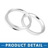 A ABSOPRO 60.1 to 56.1mm Wheel Hub Centric Rings Silver