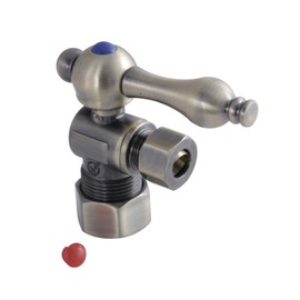 Kingston Brass CC53303 1/4 Turn Valves (5/8-In X 3/8-In OD Comp), Antique Brass