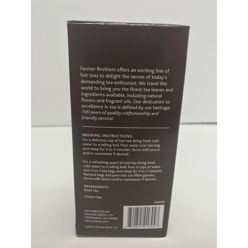 Farmer Brothers Premium: English Tradition Hot Tea - 6/25 ct
