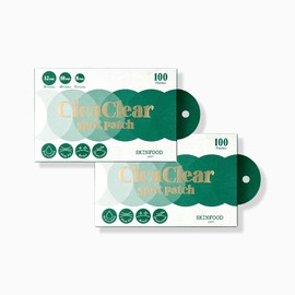 skin food [Skinfood/2 units] Cica Clear Spot Patch (100 sheets) / [스킨푸드/2개] 시카 클리어 스팟 패치 (100매)