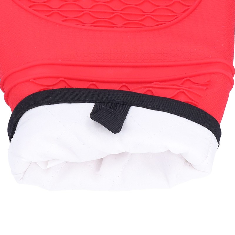 Silicone Oven Mitts with Cotton Heat Insulated Anti Scalding Baking