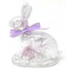Nantucket Distributing Metal Easter Bunny Figurine 4" in Purple