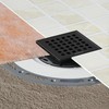 Neodrain Low Profile Shower Drain Kit, Square Drain, 4" Matte