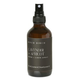 River Birch Lavender Apricot Scented Linen and Room Spray | Home Fragrance | 4 oz Glass Amber Bottle | Luxury Signature Scent | Handmade in Texas