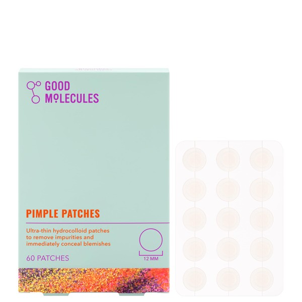 Good Molecules Pimple Plasters - Hydrocolloid Patches, All Skin Types, Vegan, Cruelty Free