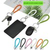 SwirlColor Braided PU Leather Strap Keyring Keychain Car Key Chain