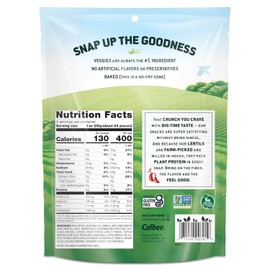 Harvest Snaps Veggie Chips (Tomato Basil Snack Crisps) | Powered by Plant Protein, Gluten Free, Non-GMO Baked Vegetable Crisps | Made in USA (12 Snack Packs)