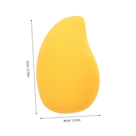 FOMIYES 6pcs Dual-purpose Mango-shaped Makeup Sponge Wet Dry Application for Foundation Compact Powder and More Gentle Skin for Makeup Needs