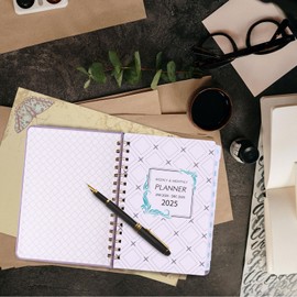 2025 Diary Week to View, A5 Diary 2025 Week to View from Jan to Dec A5 Planner Notebook 2025, 2025 Diary Weekly Planner with PU Leather Soft Cover for Home School Office Use