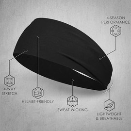 Diademas deportivas para hombre, 7 unidades de diadema absorbente de sudor, para entrenamiento, correr, rugby, béisbol, yoga, crossfit, entrenamiento 
