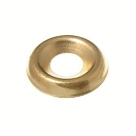Screw Cup Washer Brass No. 8 Electro Brass Plated Screw Surface Finishing Cup Washer Pack of 100