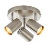 Saxby Arezzo 7W Triple Round Satin Chrome Decorative Commercial Domestic