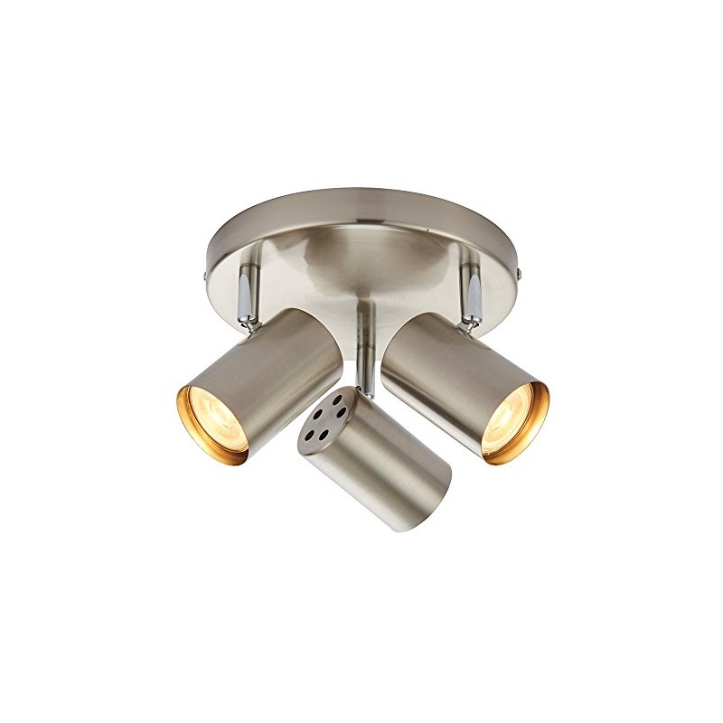 Saxby Arezzo 7W Triple Round Satin Chrome Decorative Commercial Domestic