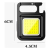 10 Piezas Linterna Lampara Recargable Led De Lampara Llavero Blanco