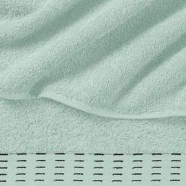 MALLONI HOME Cotton 2 Pack Oversized Bath Towel Set 28x55 inches, Large Bath Towels, Ultra Absorbant Compact Quickdry & Lightweight Towel, Ideal for Gym Travel Camp Pool - Sea Green