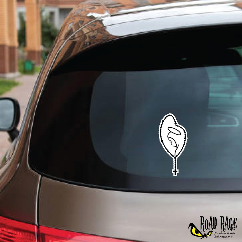 Bad Fish Custom Decals - 2 Pack Virgin Mary in