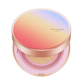 [APLN] Pink Teatree Cover Up Glow Cushion [Aprin] Pink Tea Tree Cover Up Grow Cushion, Main Unit, 0.4 oz (11 g) (21 Powdery Beige)