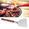 Barbecue Spatula Stainless Steel Multifunction Grill Spatula with Wooden Handle