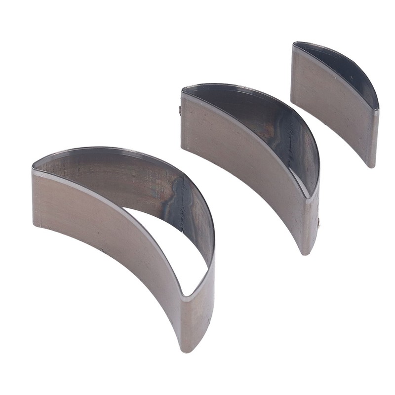 3PCS Cutting Die Set Alloy Steel Curved Moon Shape Hollow