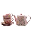 Cookspire Porcelain Tea Set - Modern Pink Tea pot (28.7
