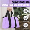 Small Tool Bag, Canvas Tool Storage Bag, Large Capacity Multipurpose