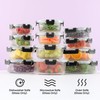 JoyJolt 24pc Borosilicate Glass Storage Containers with Lids | 12