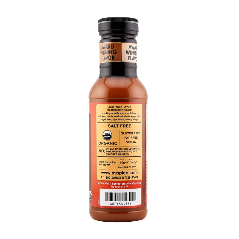 Mr. Spice Salt Free Award-Winning Taste Tangy Bang Sauce |