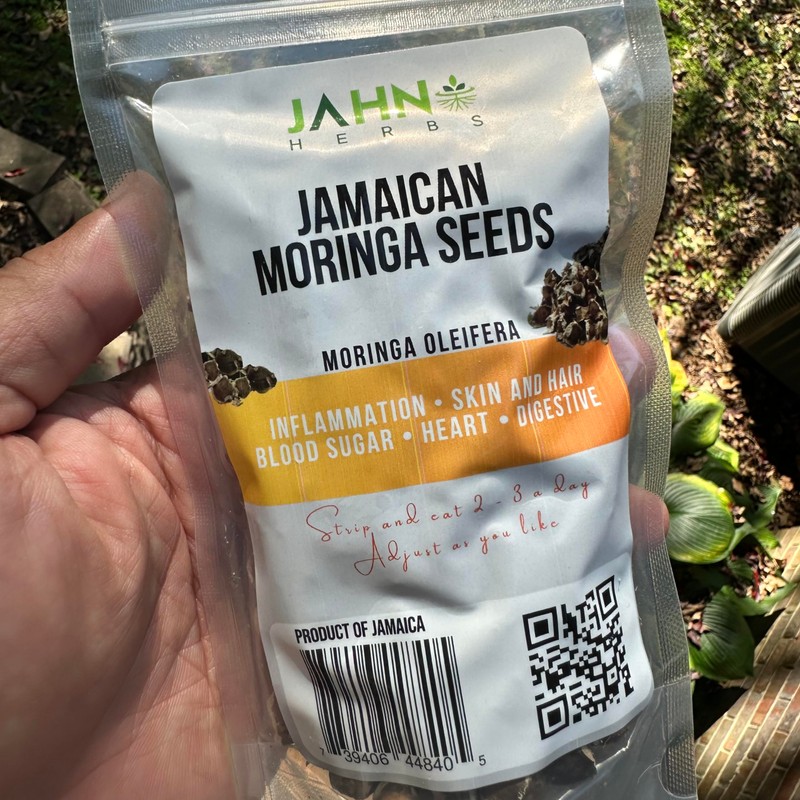 Jamaican Moringa Seeds 2oz, Wildcrafted, Handpicked