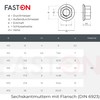 FASTON Flange Nuts M12 with Locking Toothing (Pack of 10)