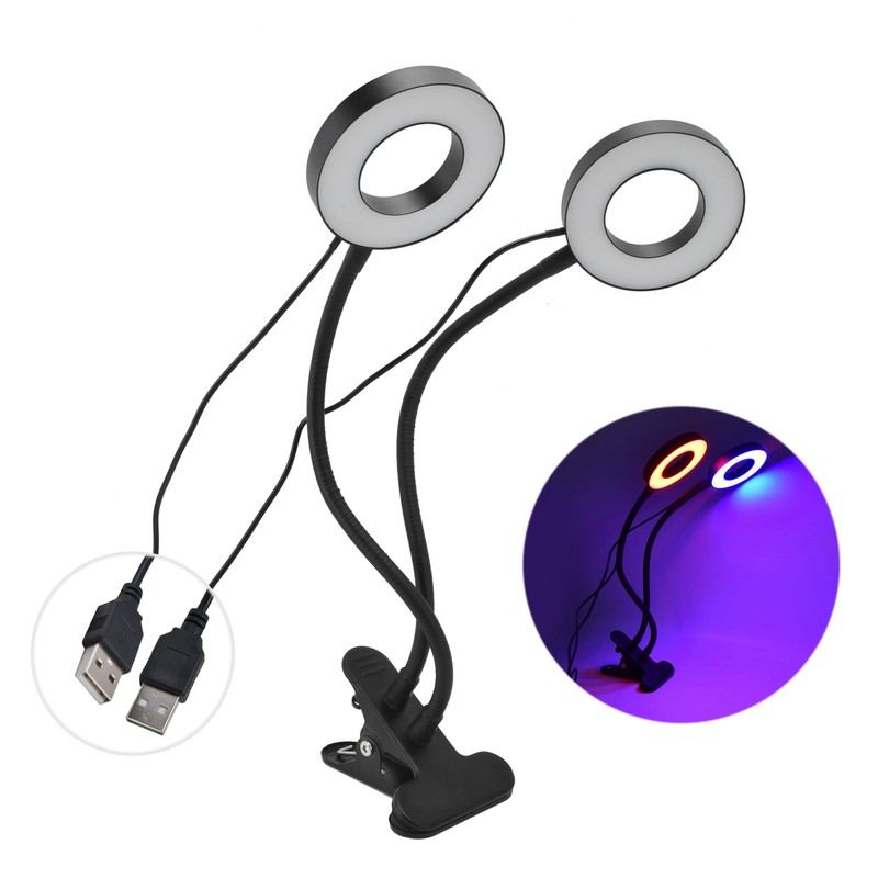 LED Grow Light DoubleEnd 360° Adjustable USB Powered Indoor Gooseneck