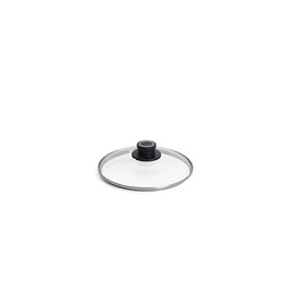 Woll Safety glass lid, round, diameter 22 cm, lid knob with permanent ventilation, stainless steel edging, transparent, oven-safe up to 250°