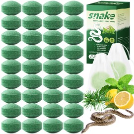 36 Pack Natural Snake Repellent, Snake Repellent for Outdoor Yard Garden House | Long-Lasting Protection | Safe for Dogs and Children, Dark Green