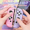 DLseego Protective Cover for Switch/Switch OLED Controller,Transparency Glitter Soft TPU