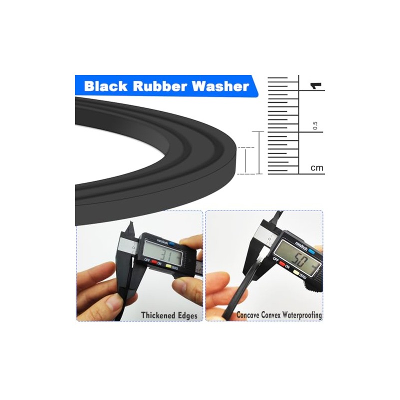 EPE & Rubber Sink Strainer Seal Kit for 3-1/2 Inch