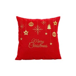 Violet Linen Seasonal Xmas Christmas Holiday Glories Pattern, Polyester Embroidered Jacquard , for Home D�cor Bedroom Living Room, Ornaments, 18" x 18", Square, Decorative Accent Throw Pillow Cover
