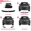 Unbranded Front Bumper Chin Lip Splitter Spoiler Body Kit +