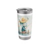 Cute Elephant Fishing in Watercolor Style Stainless Steel Insulated Tumbler