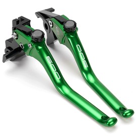 ZYAKOMO CNC Motorcycle Clutch Brake Lever Fit for Kawasaki Ninja 500 Ninja500 Ninja 500SE 2024 2025 Z500 Z500SE Handle Brake Levers Brake Clutch Levers (Green)
