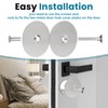 Door Knob Hole Cover Plate, 1 Pack 2-5/8" Diameter Round