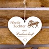Engraved Heart Sign - Horses Breeder from Passion - Decorative