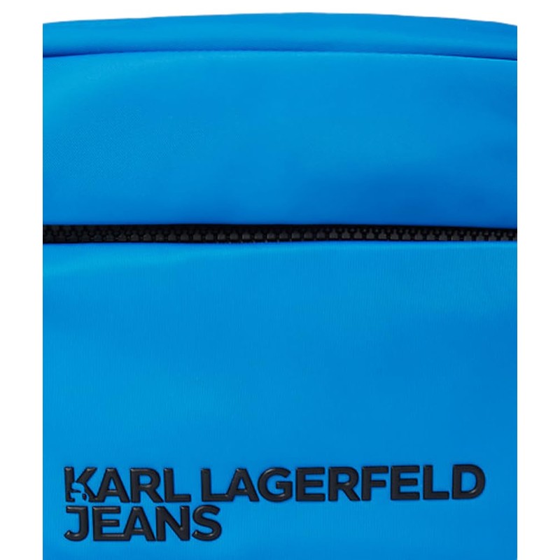 Karl Lagerfeld Jeans Women's Essential Nylon Crossbody Cross Body, blithe