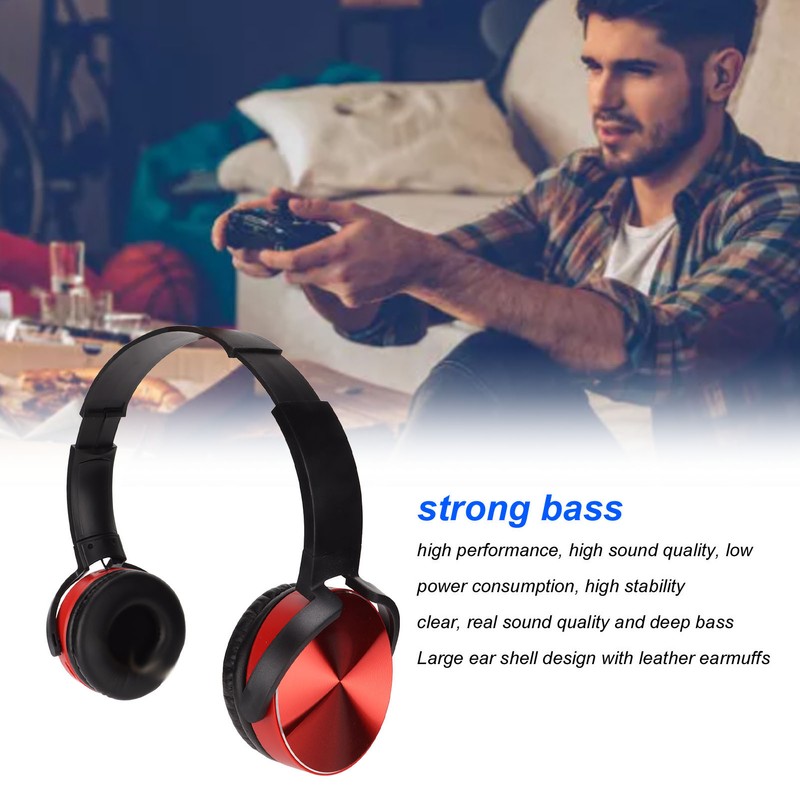 450BT Bluetooth Headset Subwoofer Adjustable Multifunctional Wireless Card Gaming Headset