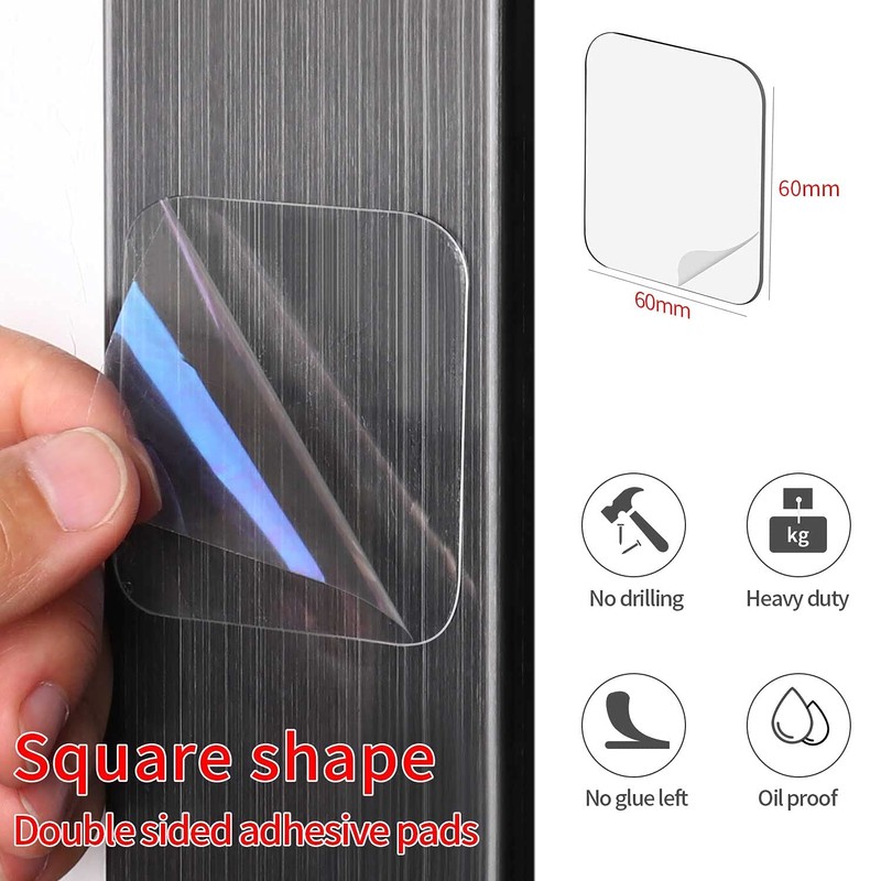 MILEQEE 10PCS Large Double Sided Adhesive Pads for Mounting, 2.36in