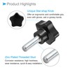 CoCud Star Clamping Knobs M12 x 40 mm Plug Thread