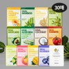 [Monthly Package] Real Essence Mask Pack 30 sheets, 15 types, Mango 30 sheets (vitality) / [한달패키지] 리얼에센스 마스크팩 30매 15종 망고 30매(생기)