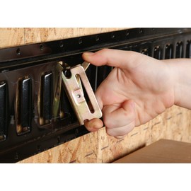 DC Cargo Loose E-Track Spring Fitting for Creating Custom TieDown Straps, Hammocks, Cargo Nets, Load Bars, Hooks, Shoring Beams, Gear Racks. Heavy Duty Steel Fitting Inserts Into E Tracks (Pack of 50)